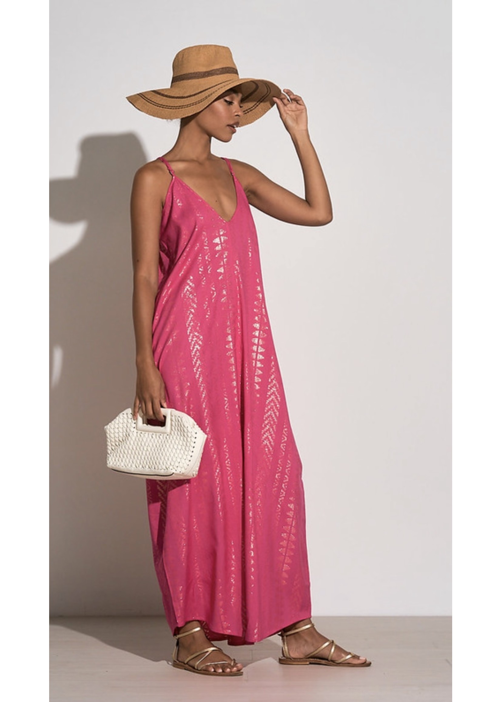 PINK AND GOLD MAXI