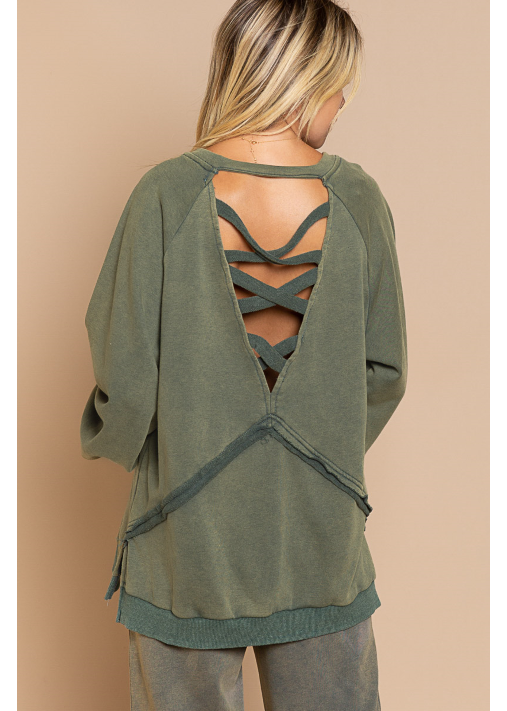 VINTAGE MOSS RELAXED TOP