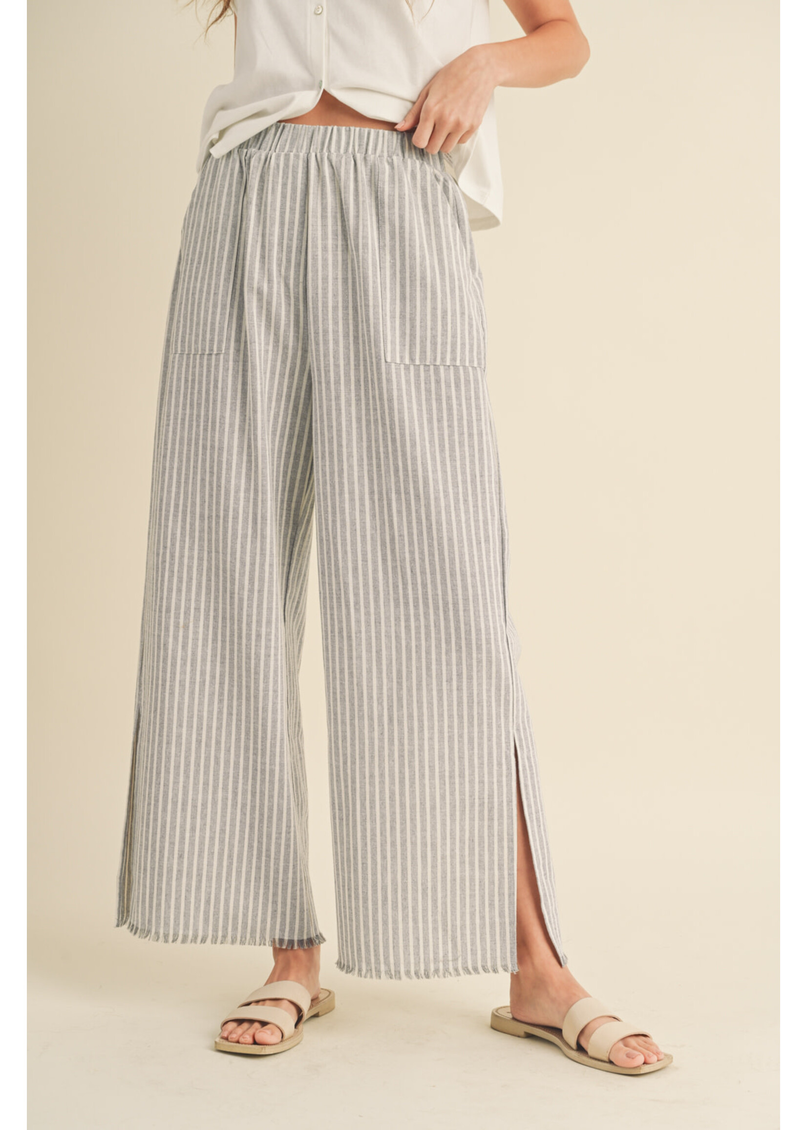 Striped Linen Pants