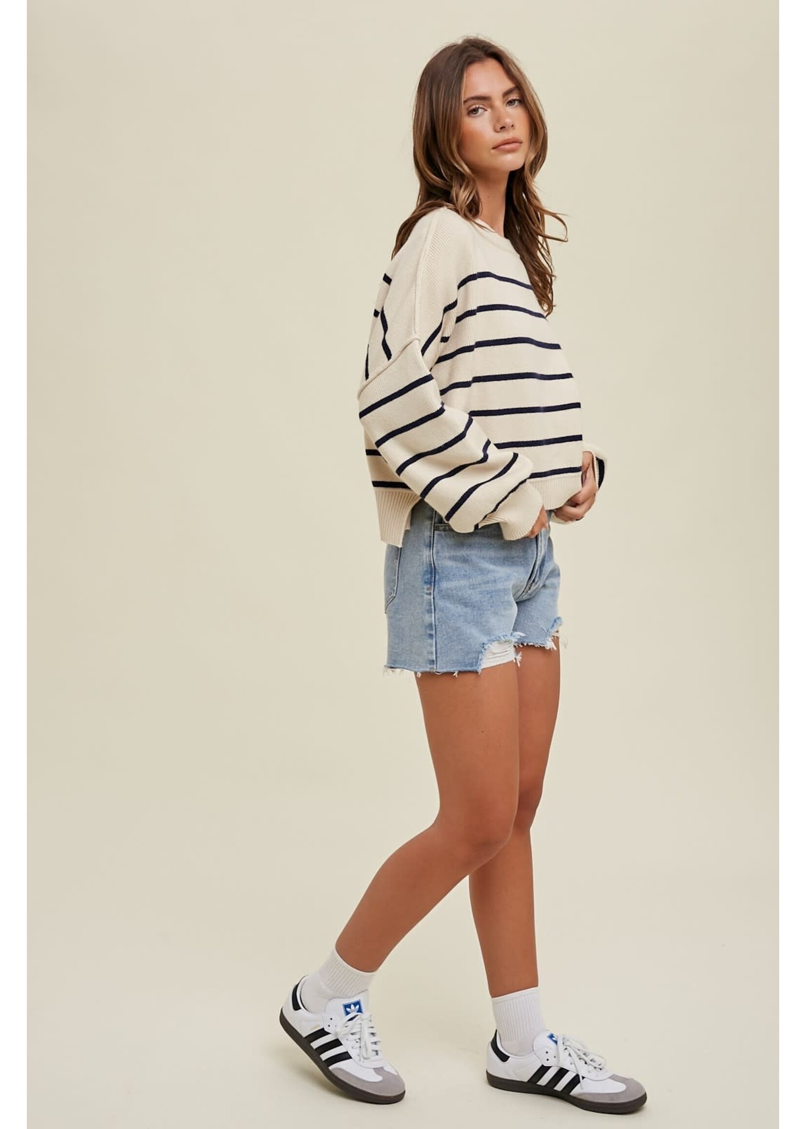 RELAXED STRIPE SWEATER