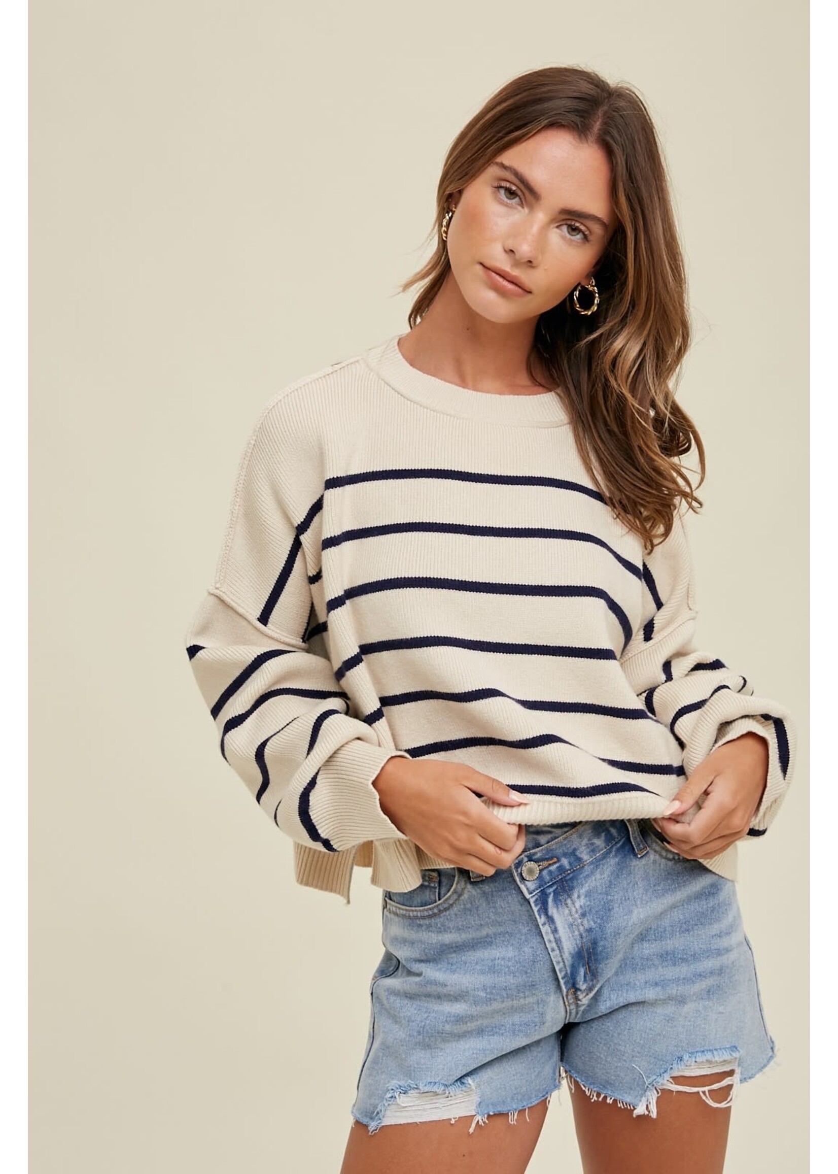 RELAXED STRIPE SWEATER