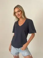 V NECK DAKOTA NAVY