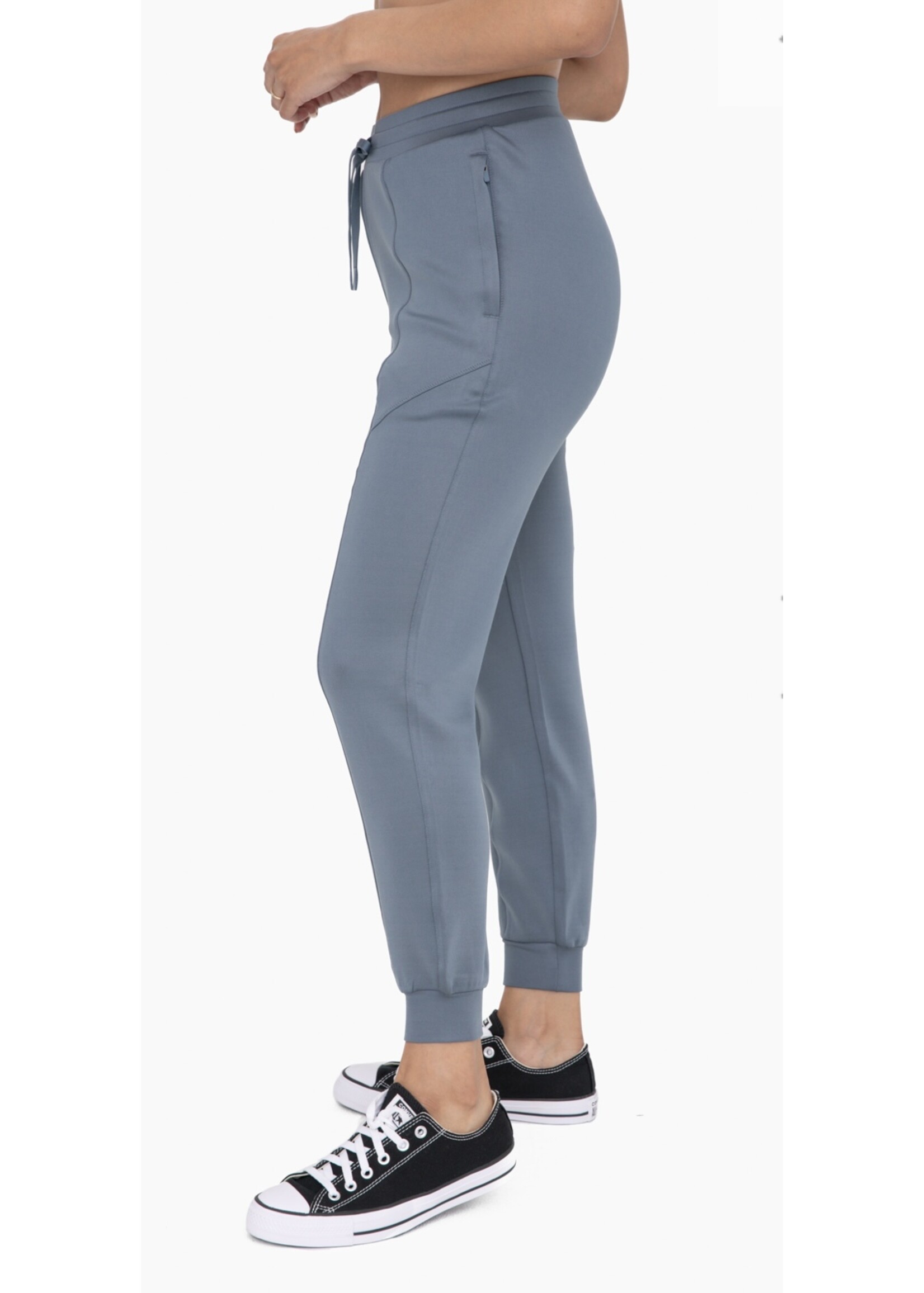 CUFFED JOGGERS WITH ZIPPERRED POCKETS