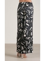 BLACK ABSTRACT PANTS