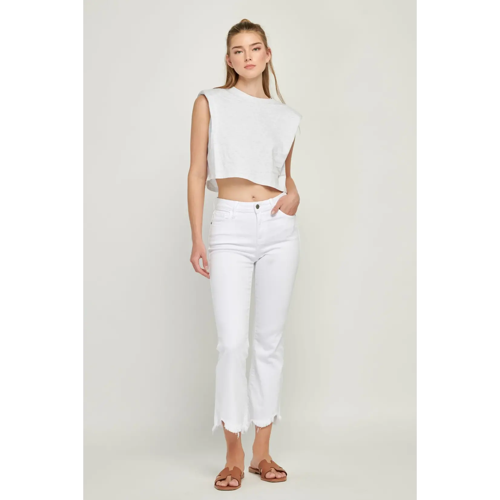 INSEAM HAPPI HIGH RISE CROPPED FLARE