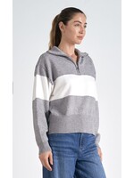 ZIP FRONT SWEATER