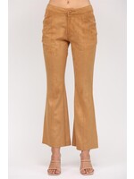 CAMEL SUEDE PANTS