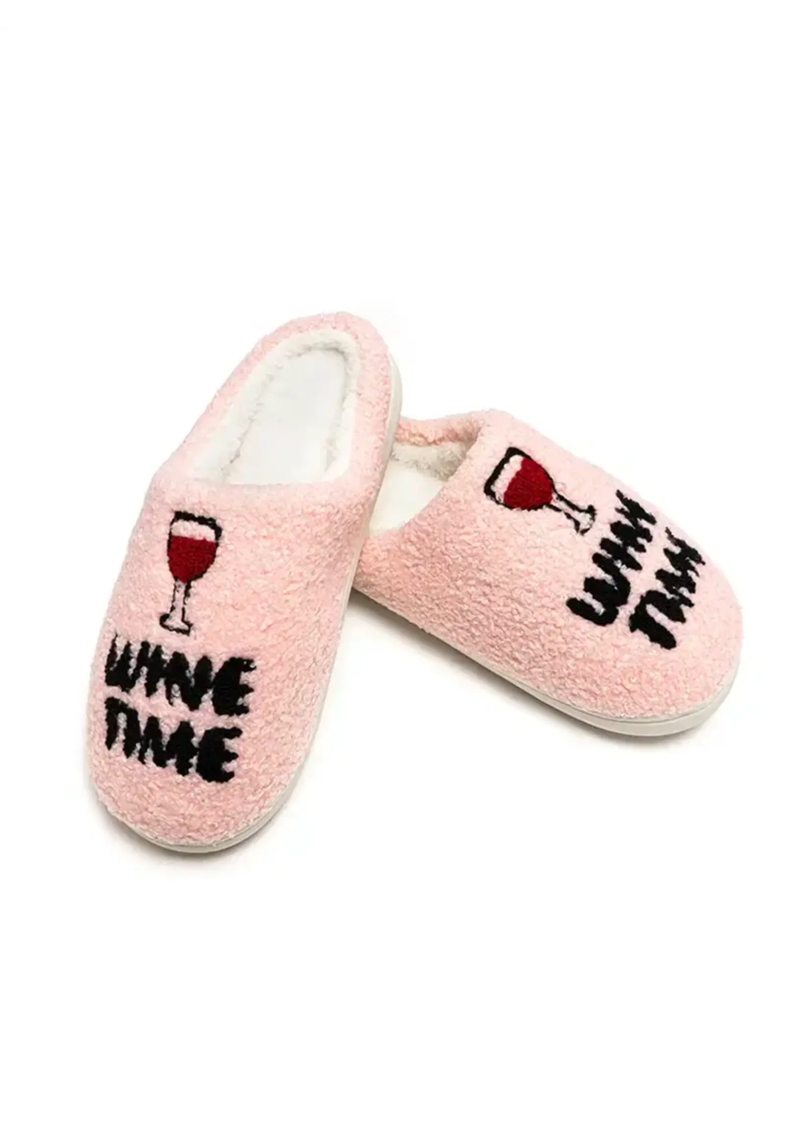 WINE TIME SLIPPERS