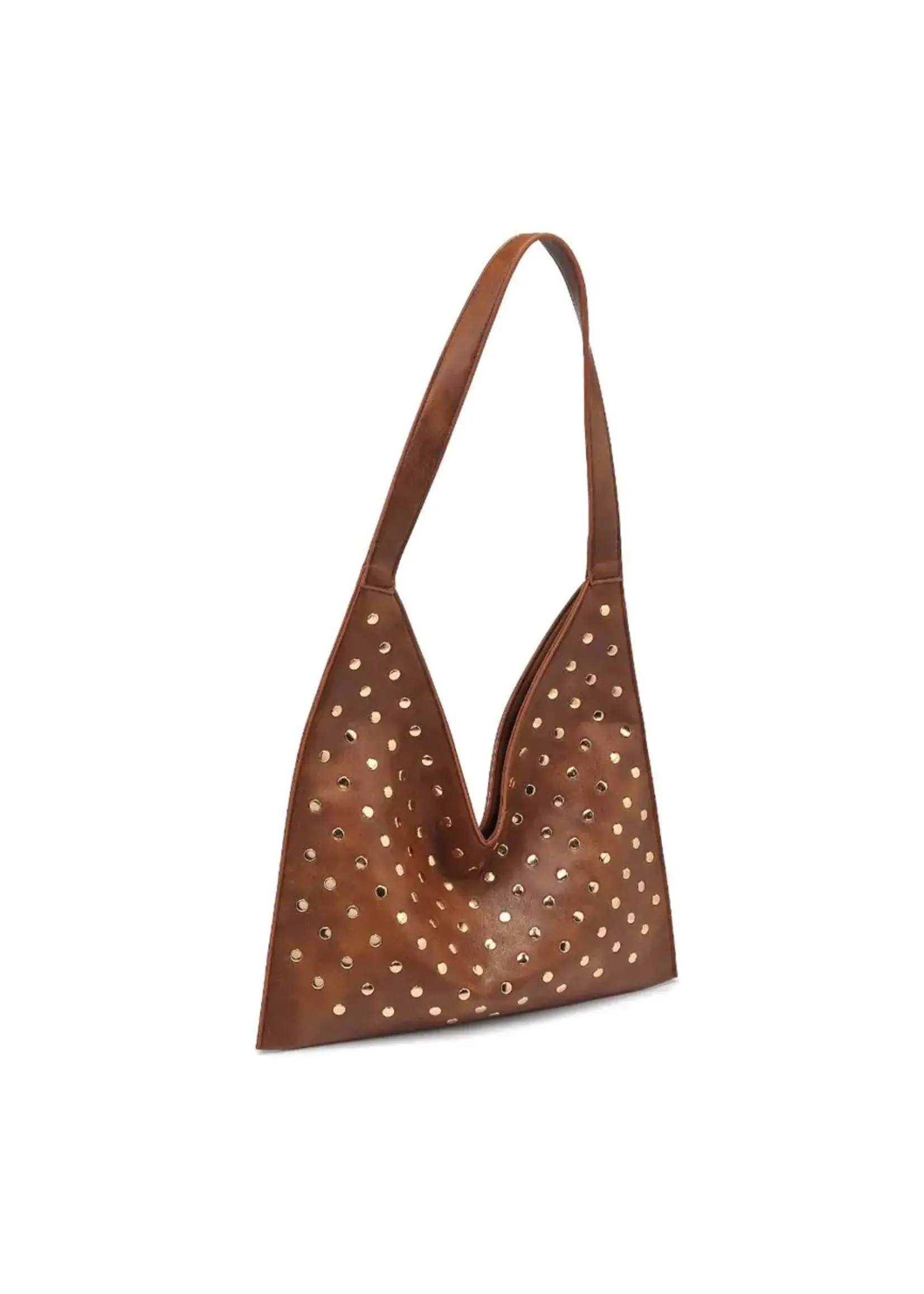 TORI STUDDED HOBO