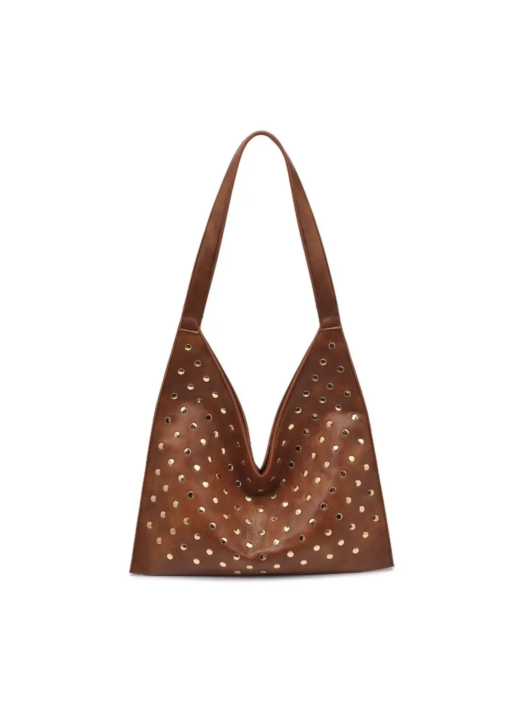 TORI STUDDED HOBO