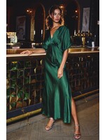 EMERALD SATIN MAXI