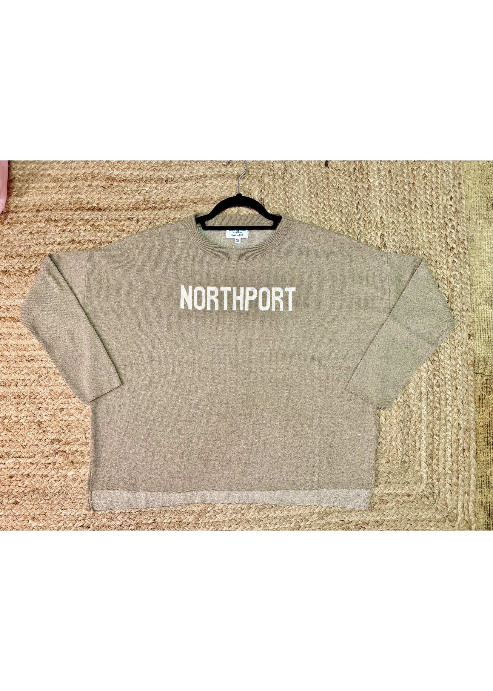 NORTHPORT SWEATER WITH ANCHOR ON BACK