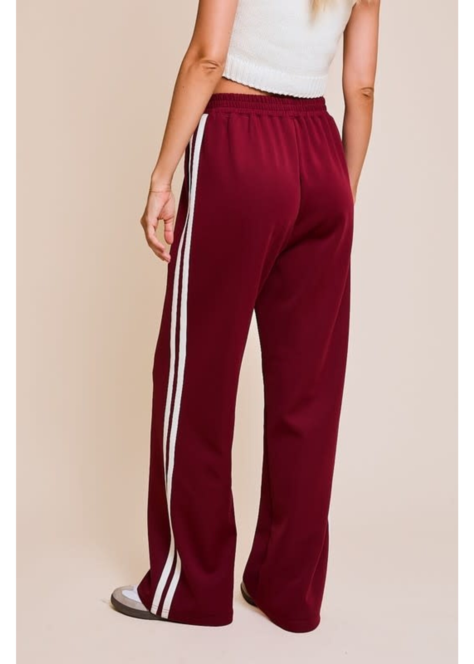 WIDE LEG TRACK PANTS