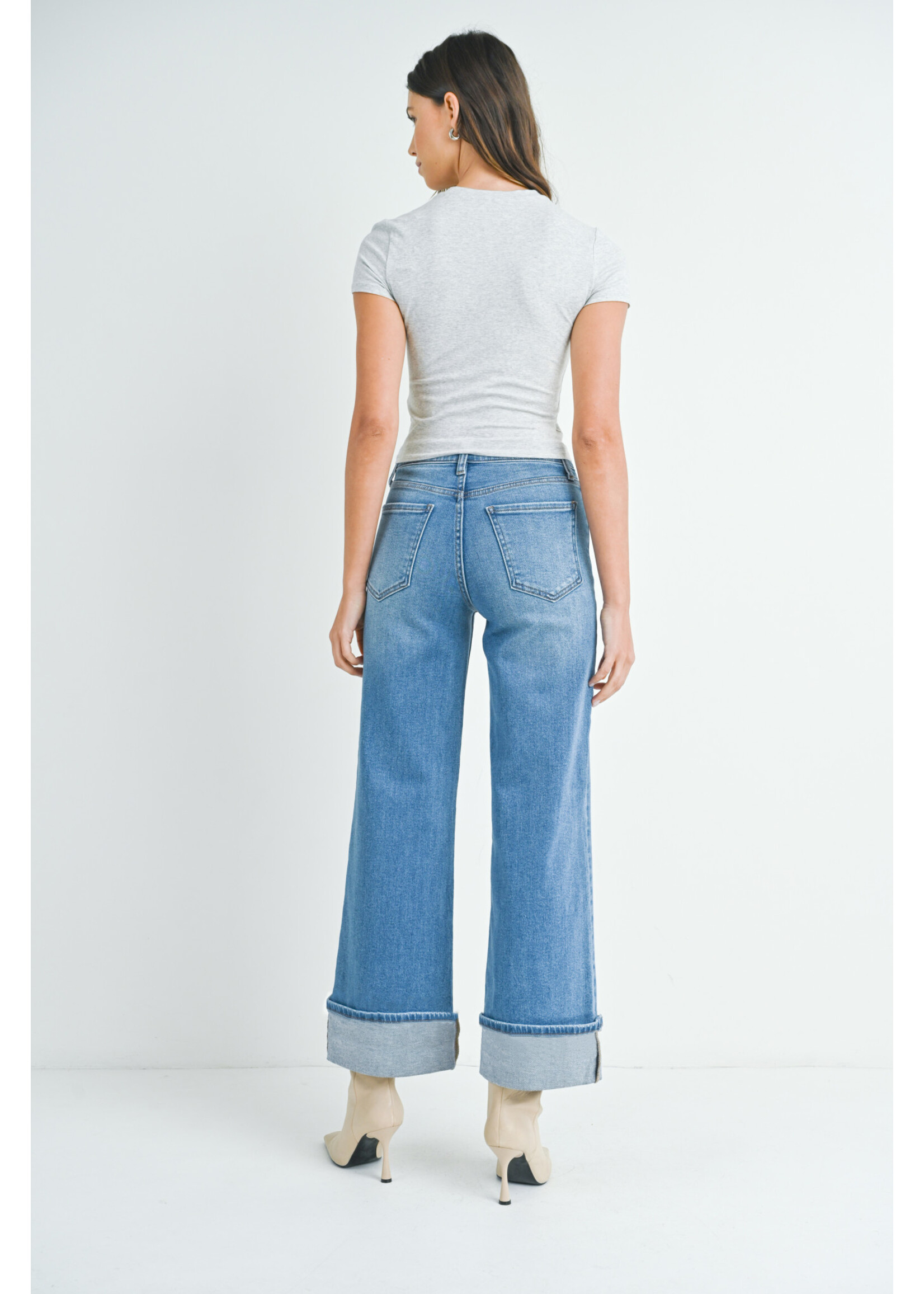 CUFFED PALAZZO JEAN