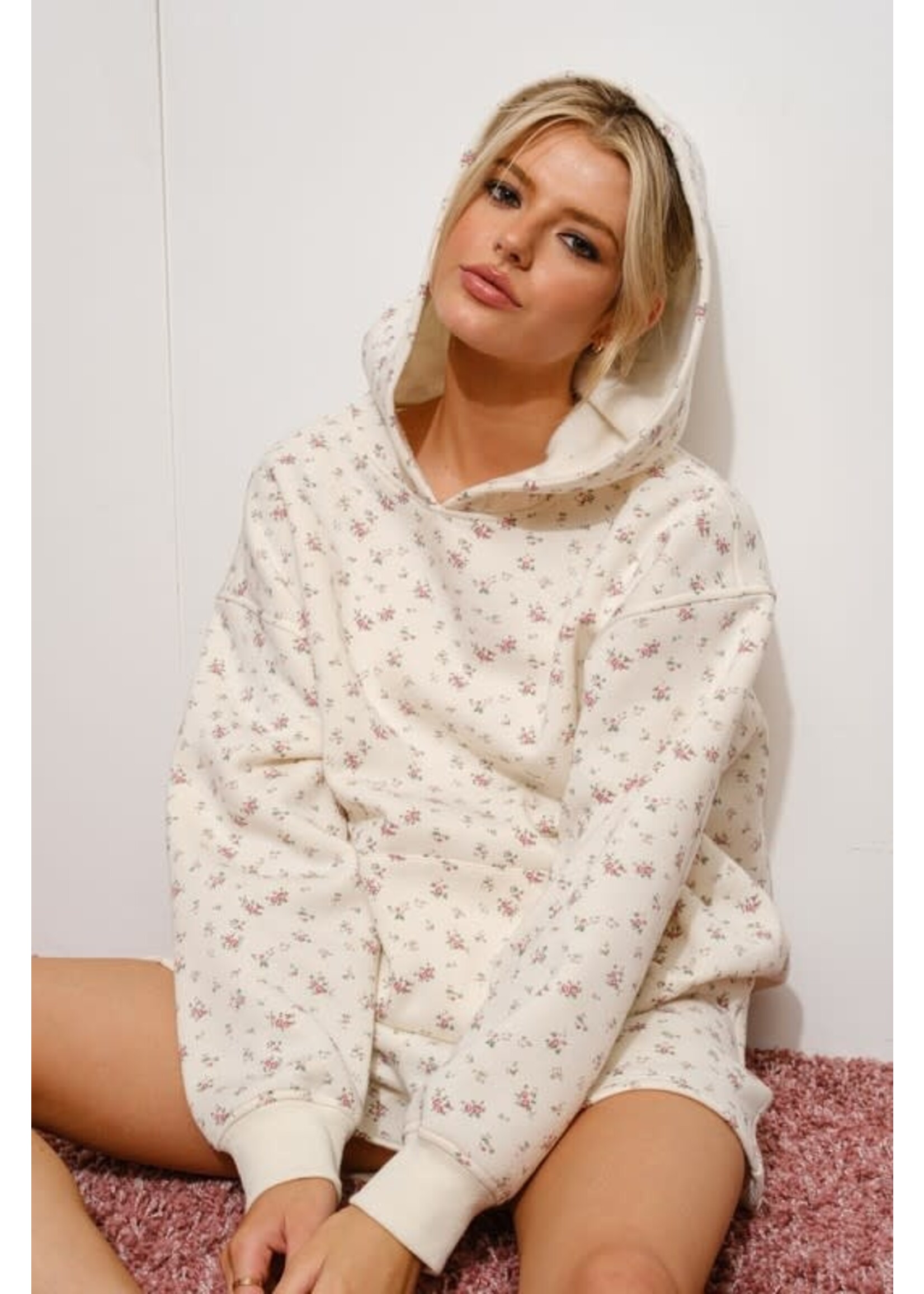 DITSY FLORAL HOODIE SWEATSHIRT