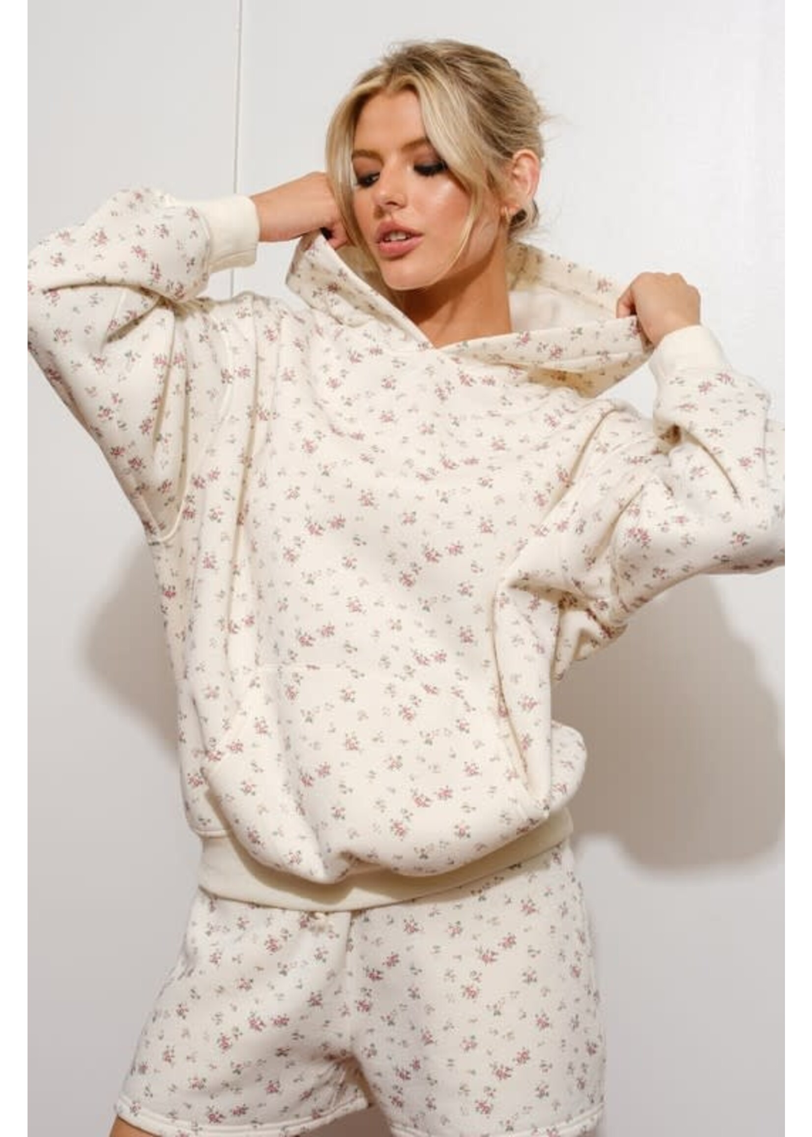 DITSY FLORAL HOODIE SWEATSHIRT