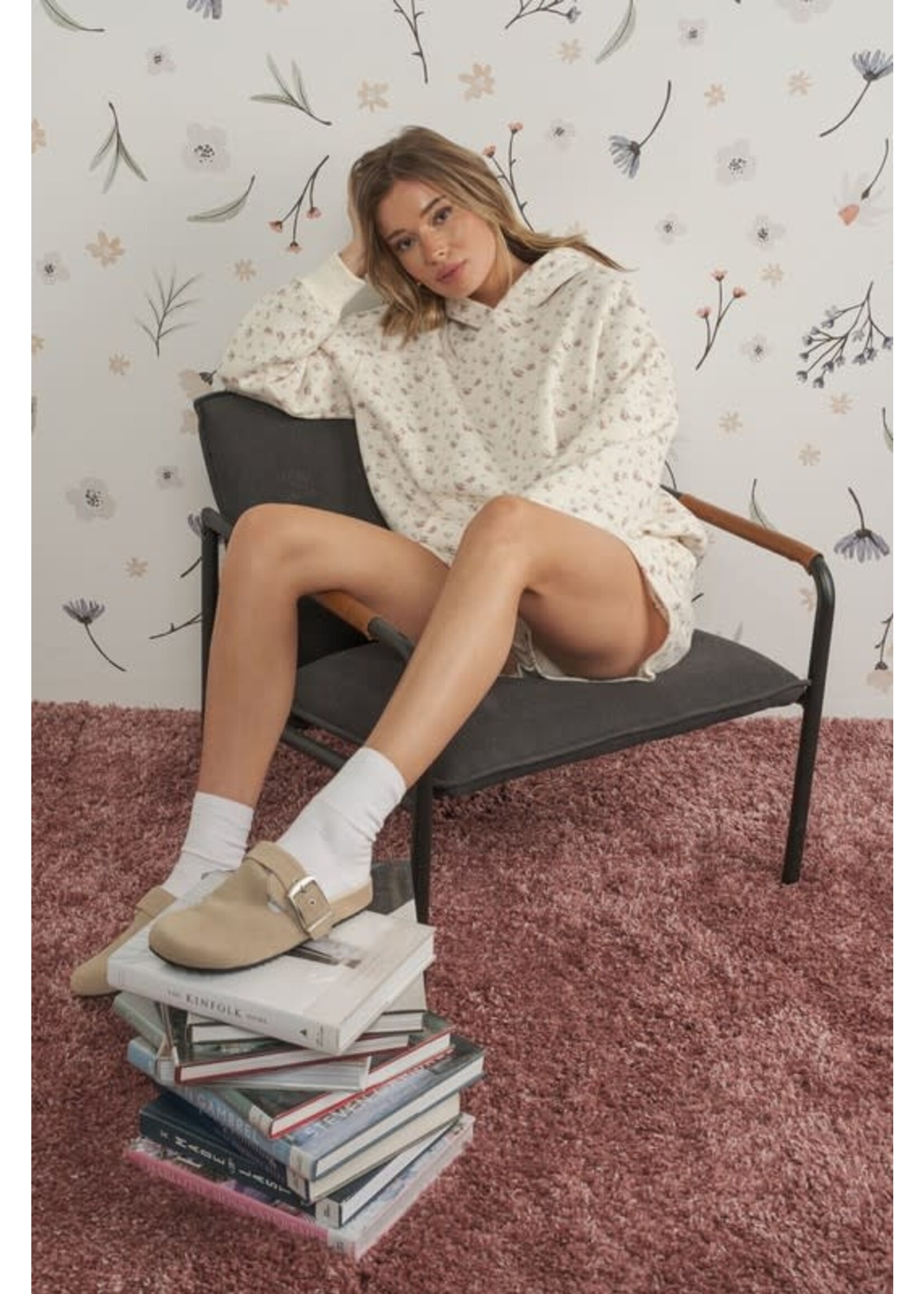 DITSY FLORAL HOODIE SWEATSHIRT