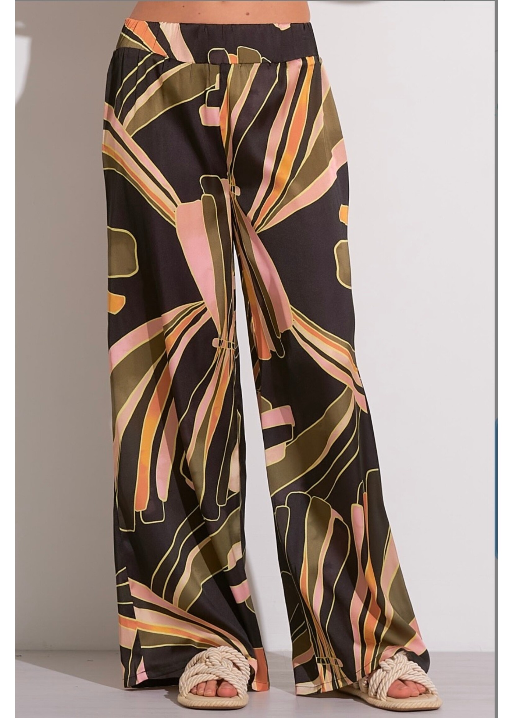 BLACK PATTERN PANTS
