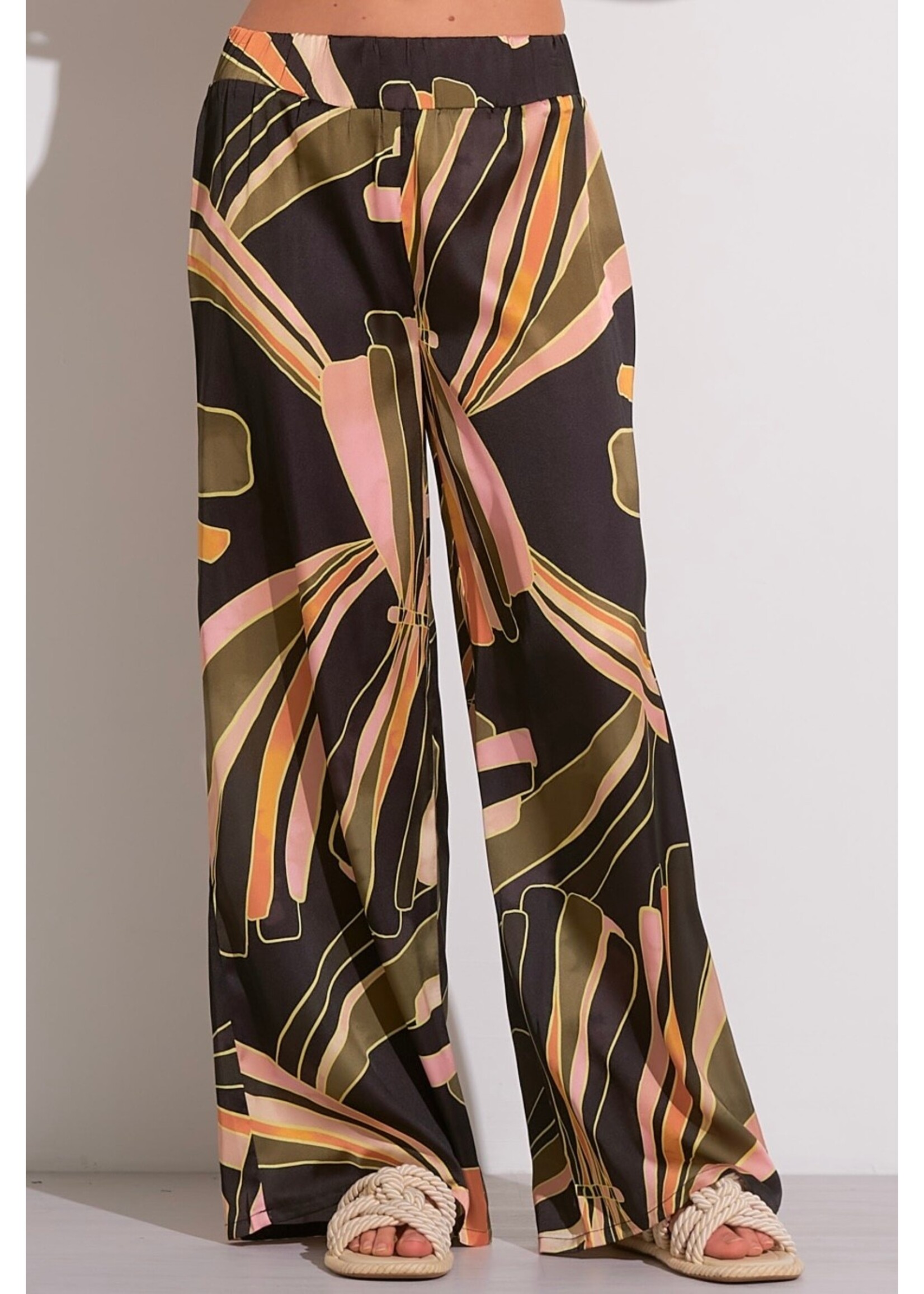 BLACK PATTERN PANTS
