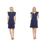SHANIA RUFFLE CAP SLEEVE DRESS
