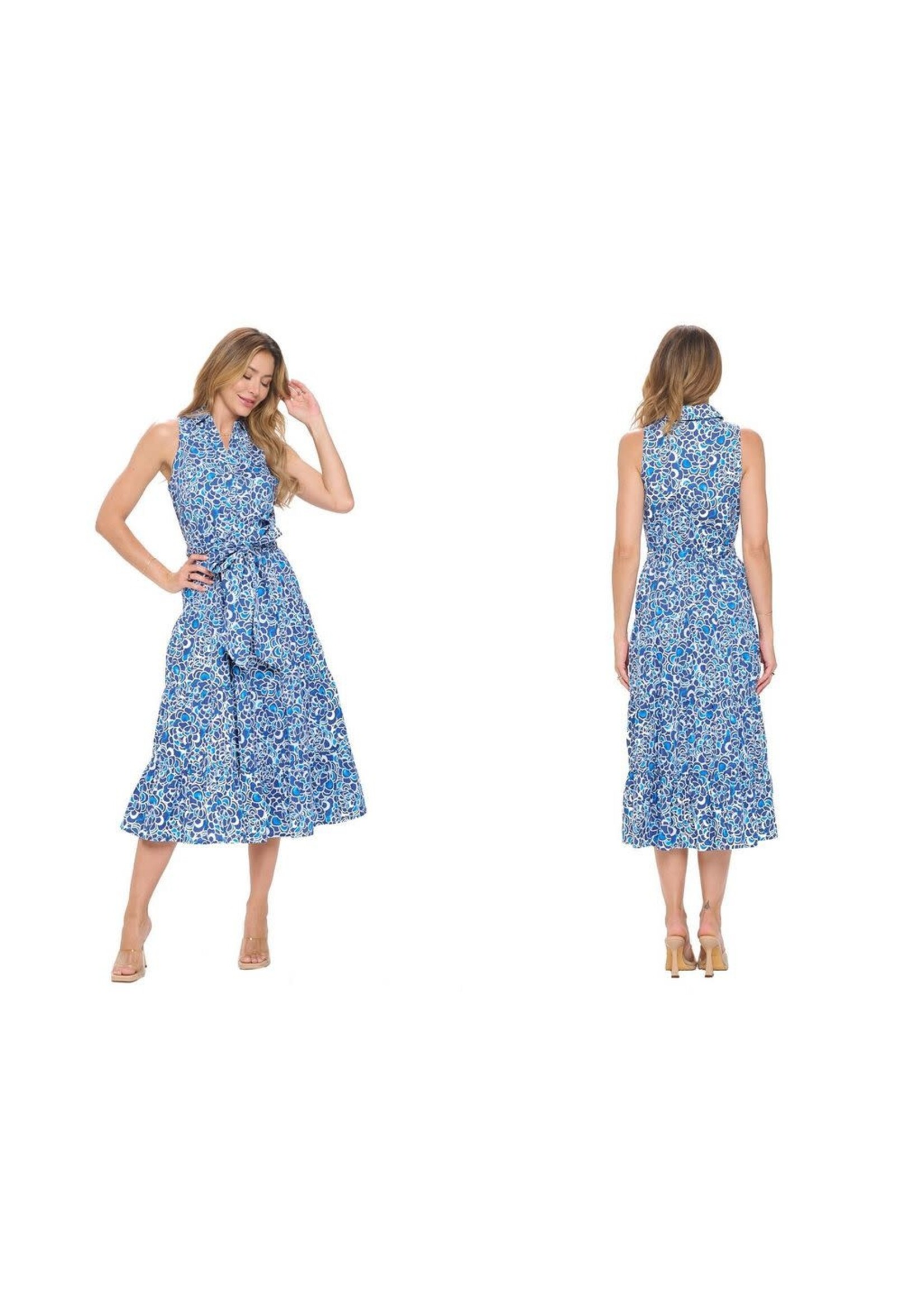 JESSICA SLEEVELESS MIDI POLO DRESS