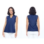 ROSA SLEEVELESS POLO TOP