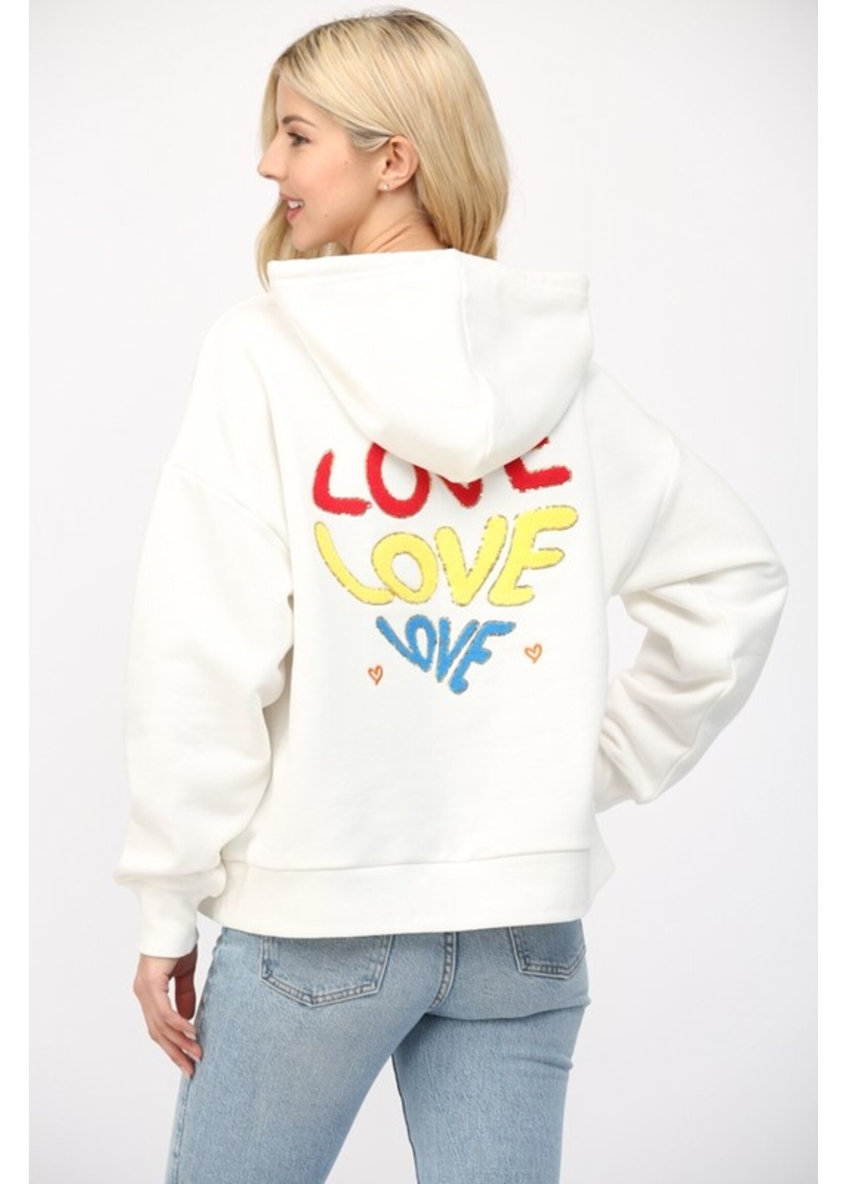 EMBELLISHED HOODIE SWEATSHIRT