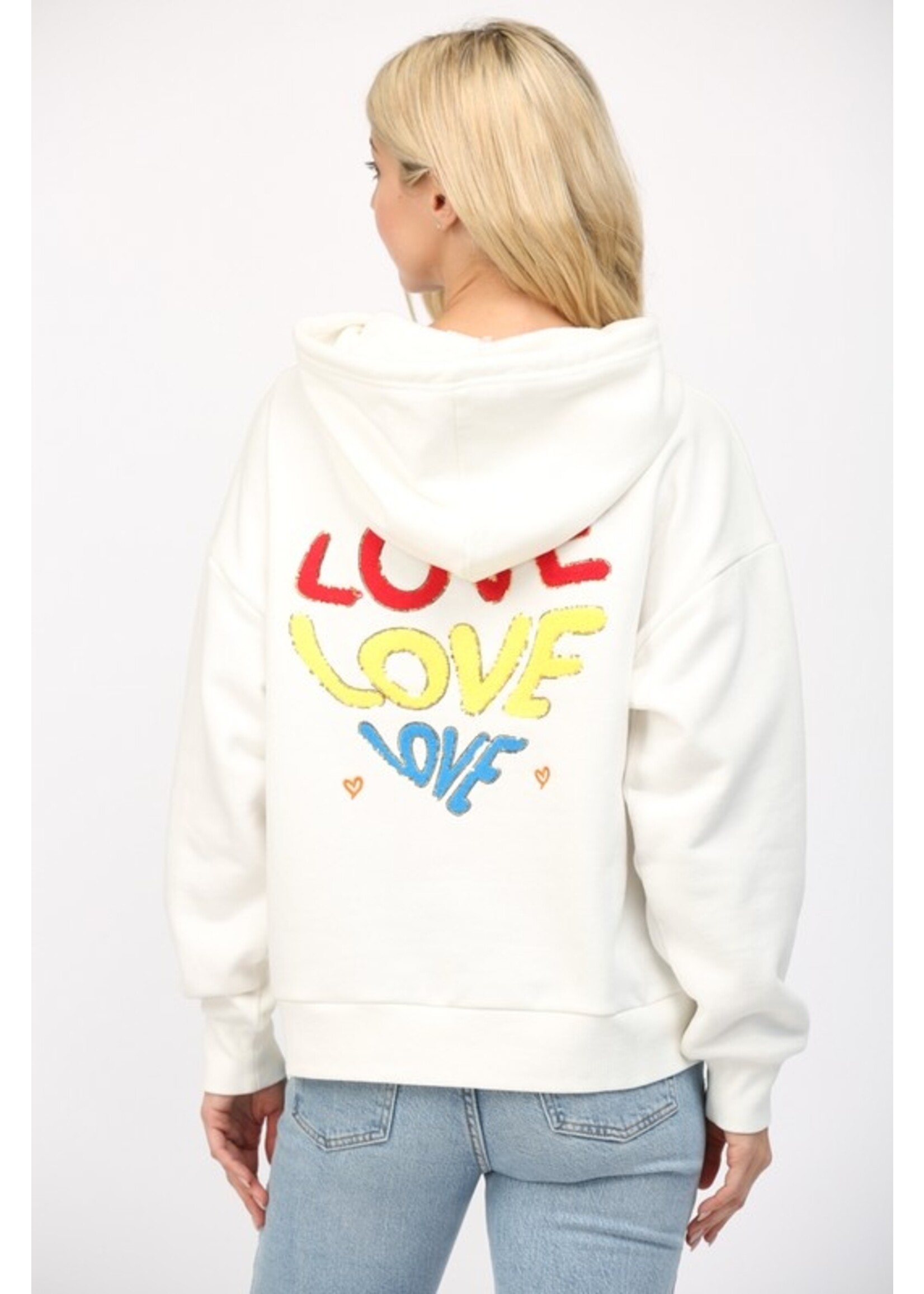 EMBELLISHED HOODIE SWEATSHIRT