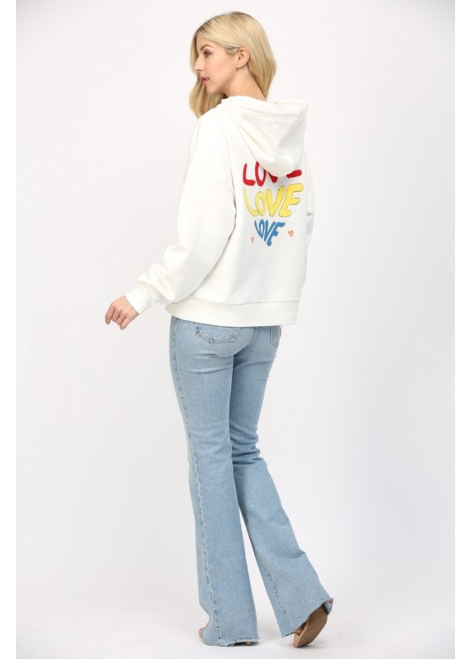 EMBELLISHED HOODIE SWEATSHIRT