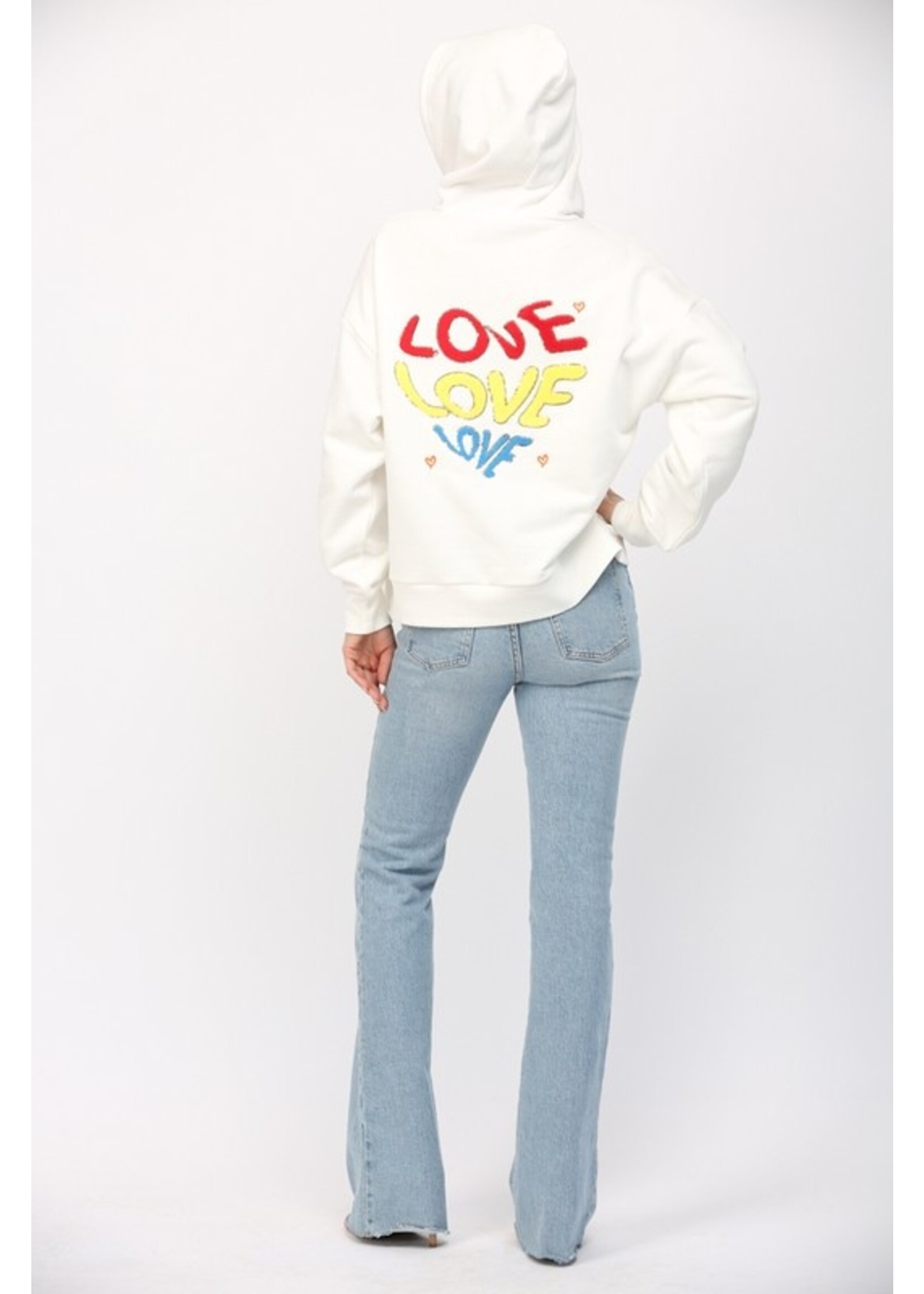 EMBELLISHED HOODIE SWEATSHIRT