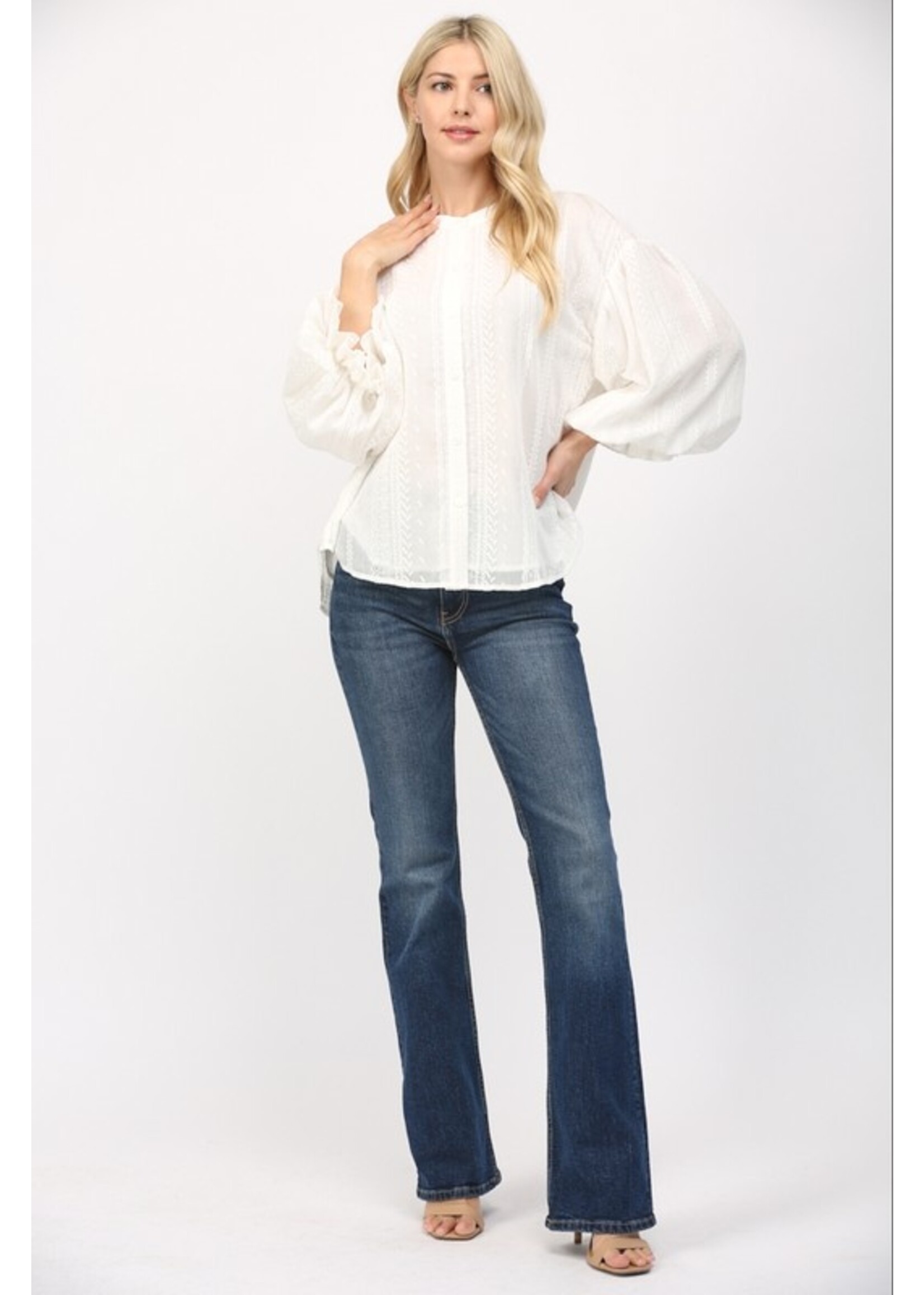EBROIDERED BUBBLE TOP