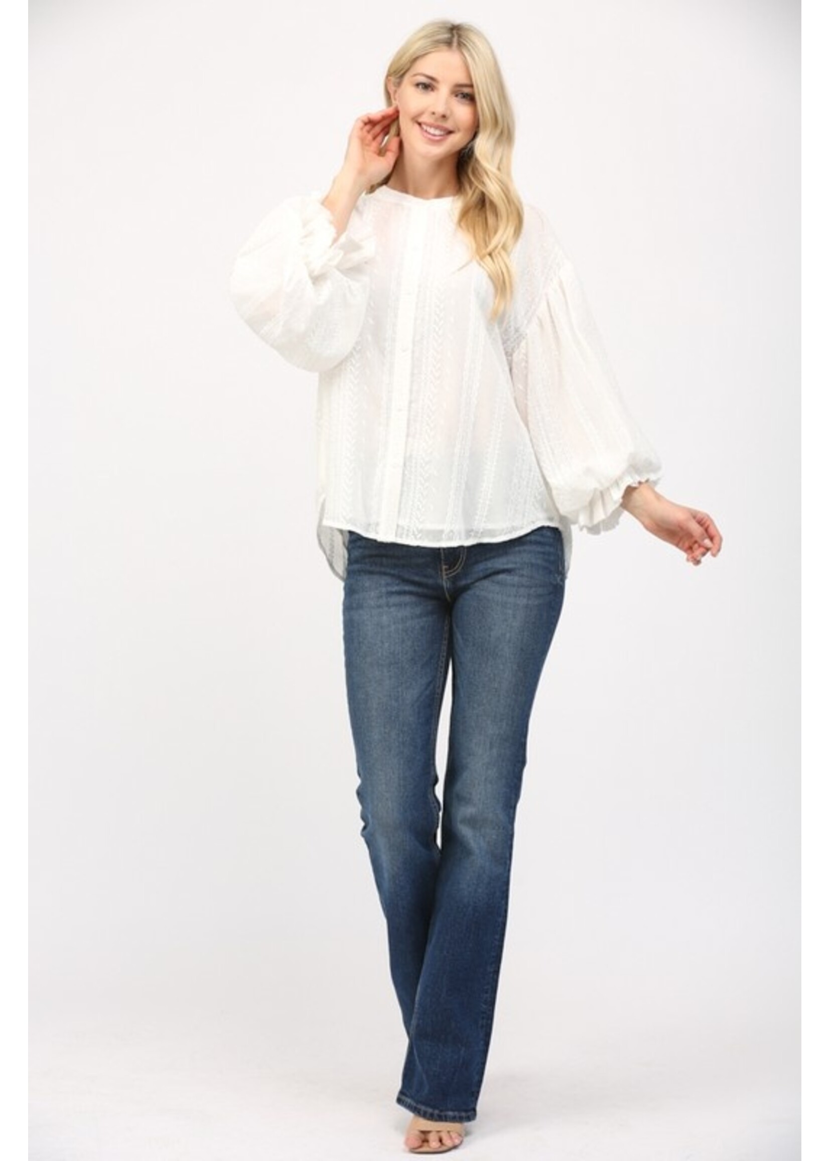 EBROIDERED BUBBLE TOP