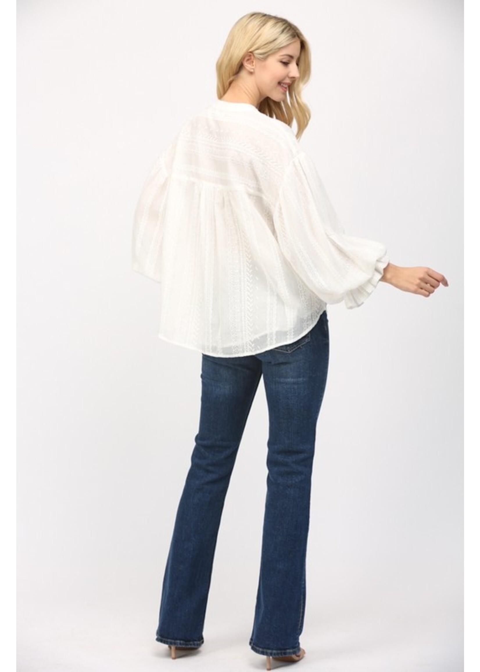 EBROIDERED BUBBLE TOP