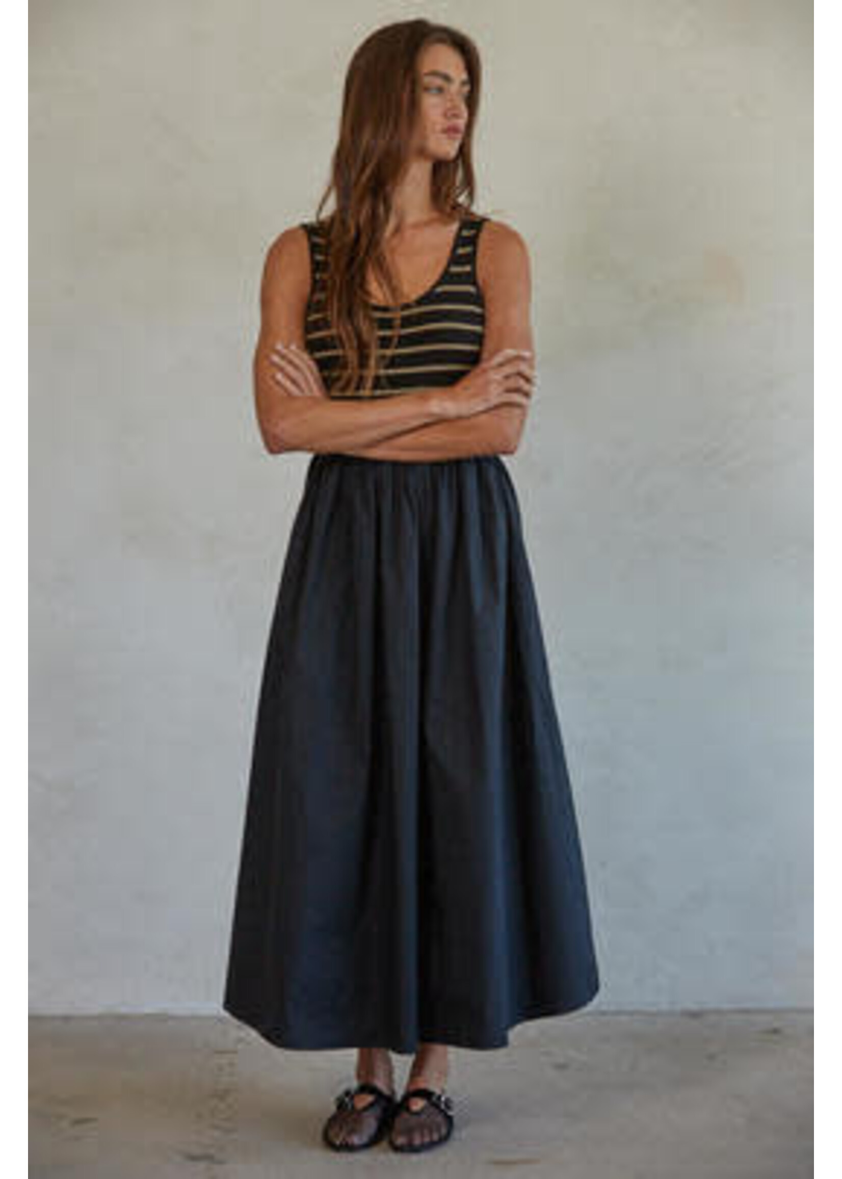 TRIPED SWEATER MAXI