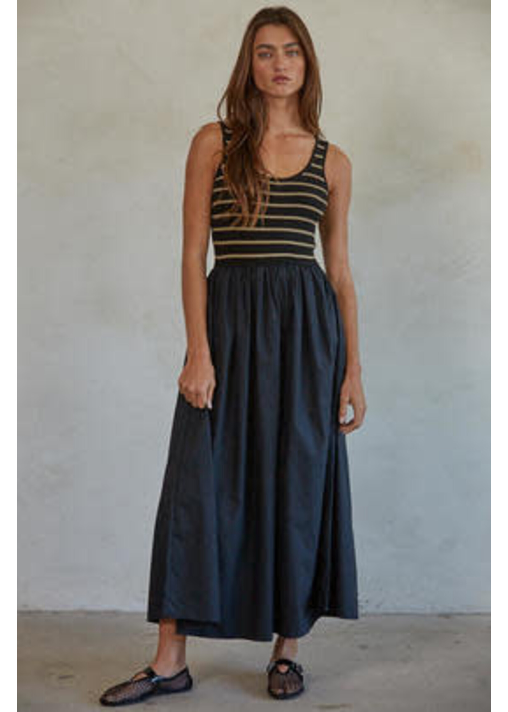 TRIPED SWEATER MAXI
