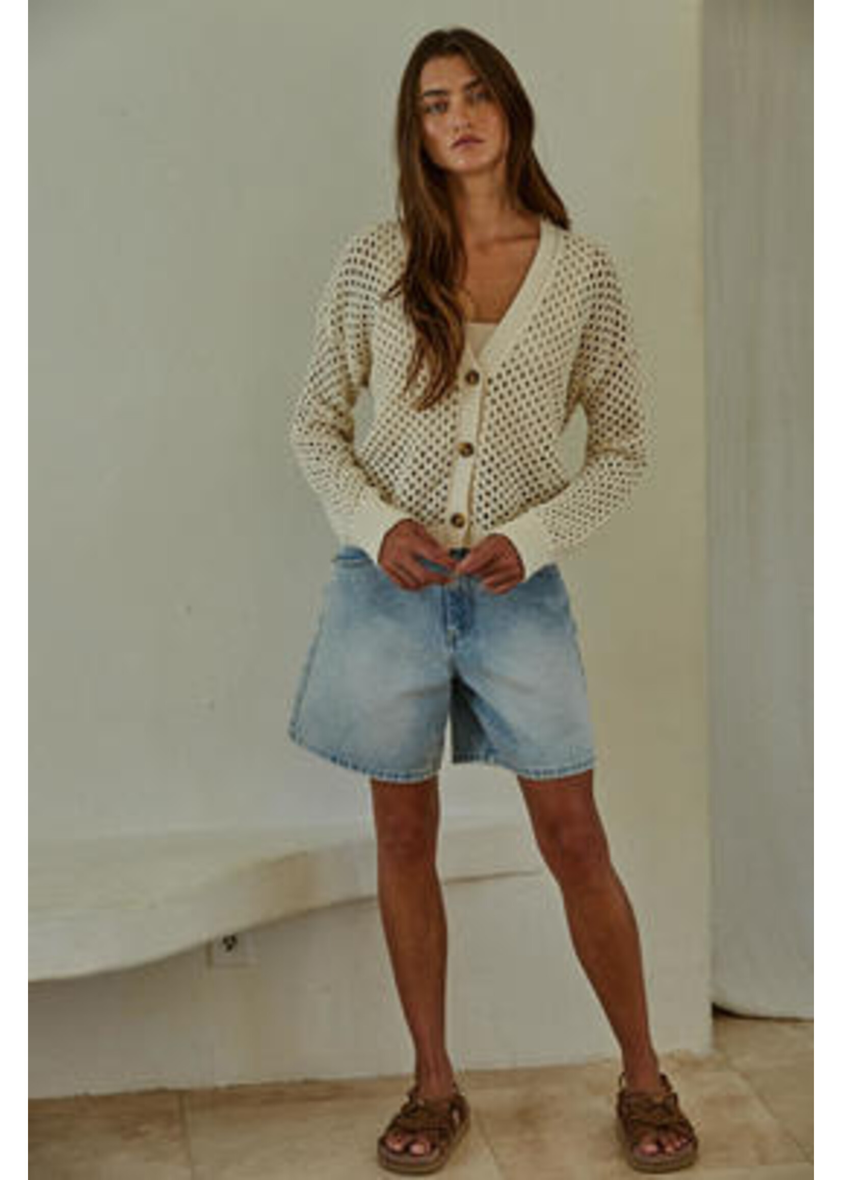 OPEN KNIT CARDIGAN