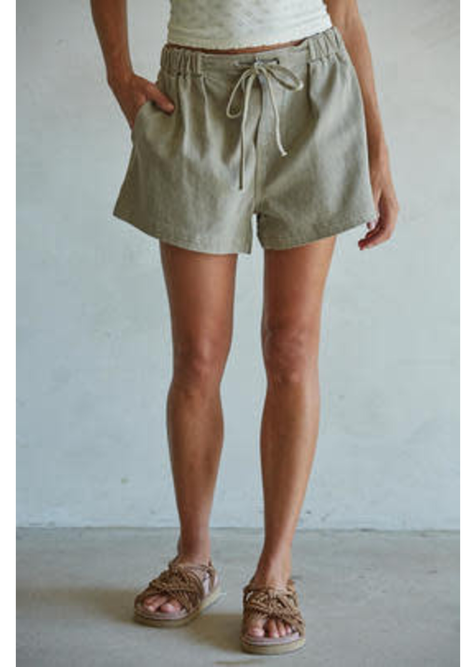 RELAXED FIT DENIM SHORTS