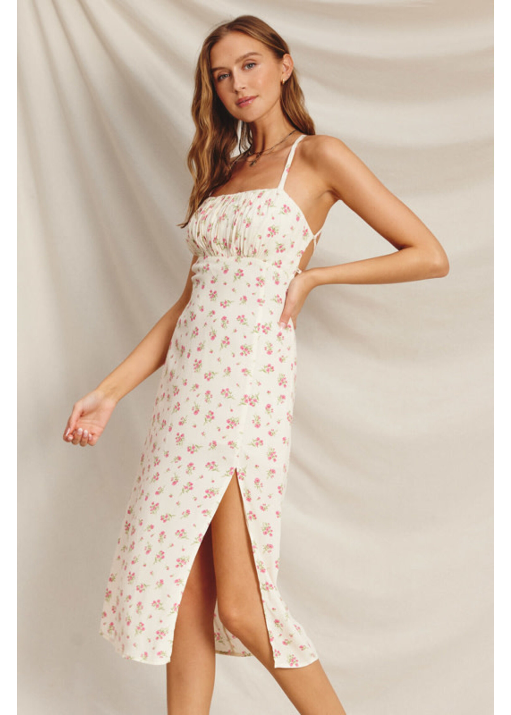 PRETTY LITTLE ROSE MIDI DRESS