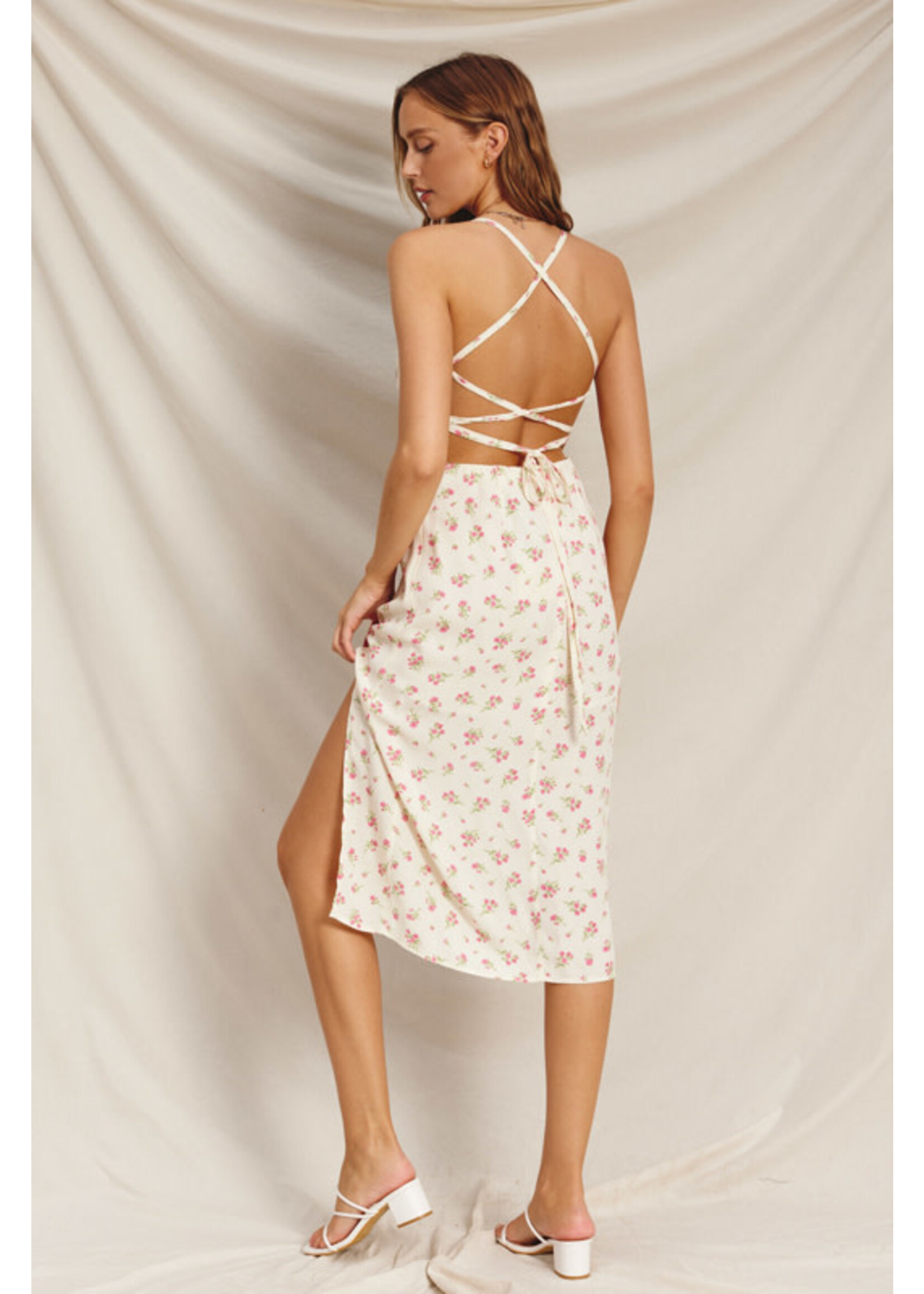 PRETTY LITTLE ROSE MIDI DRESS