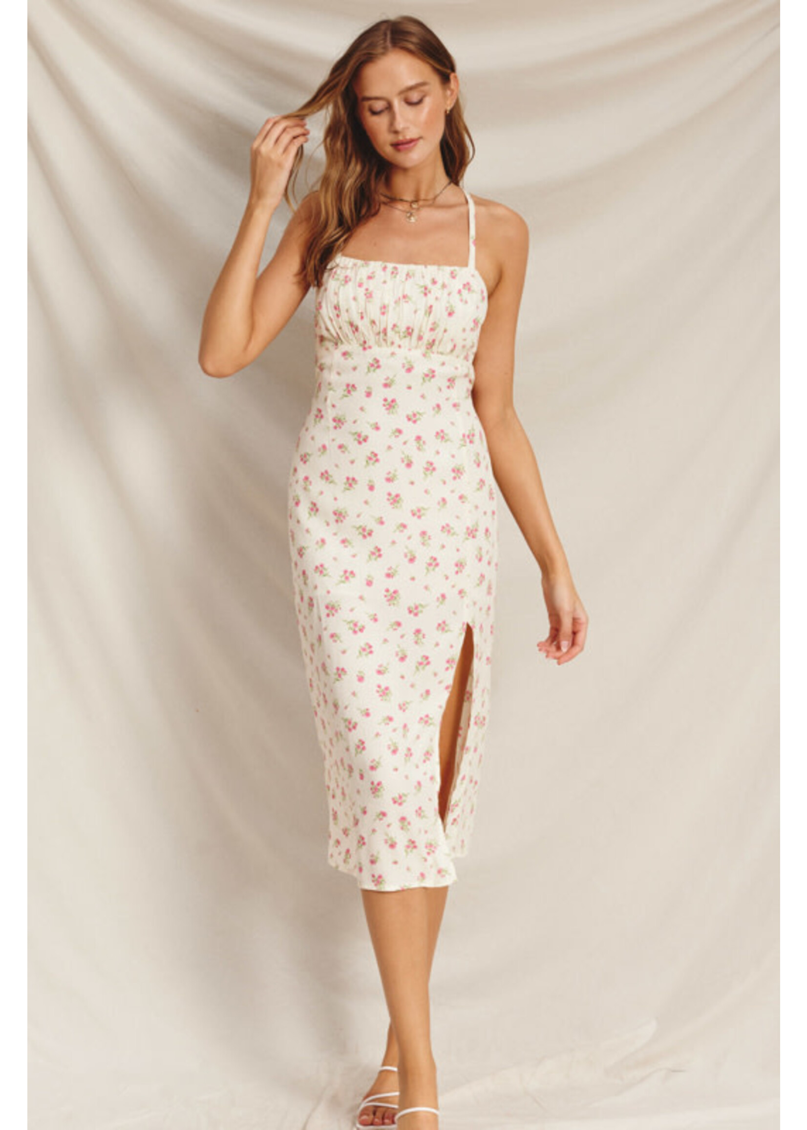 PRETTY LITTLE ROSE MIDI DRESS
