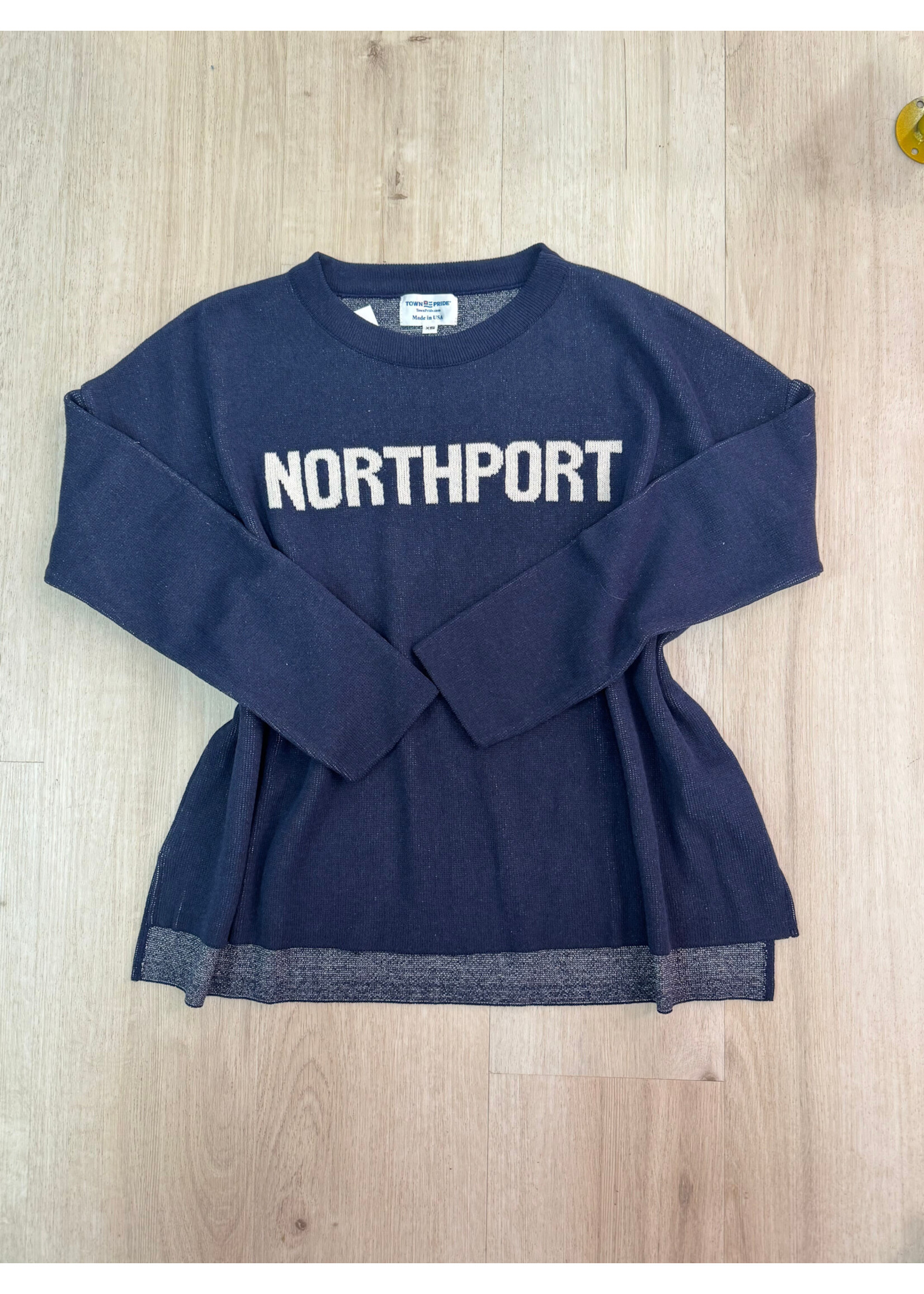 NORTHPORT SWEATER WITH SUN/ WAVE ON BACK