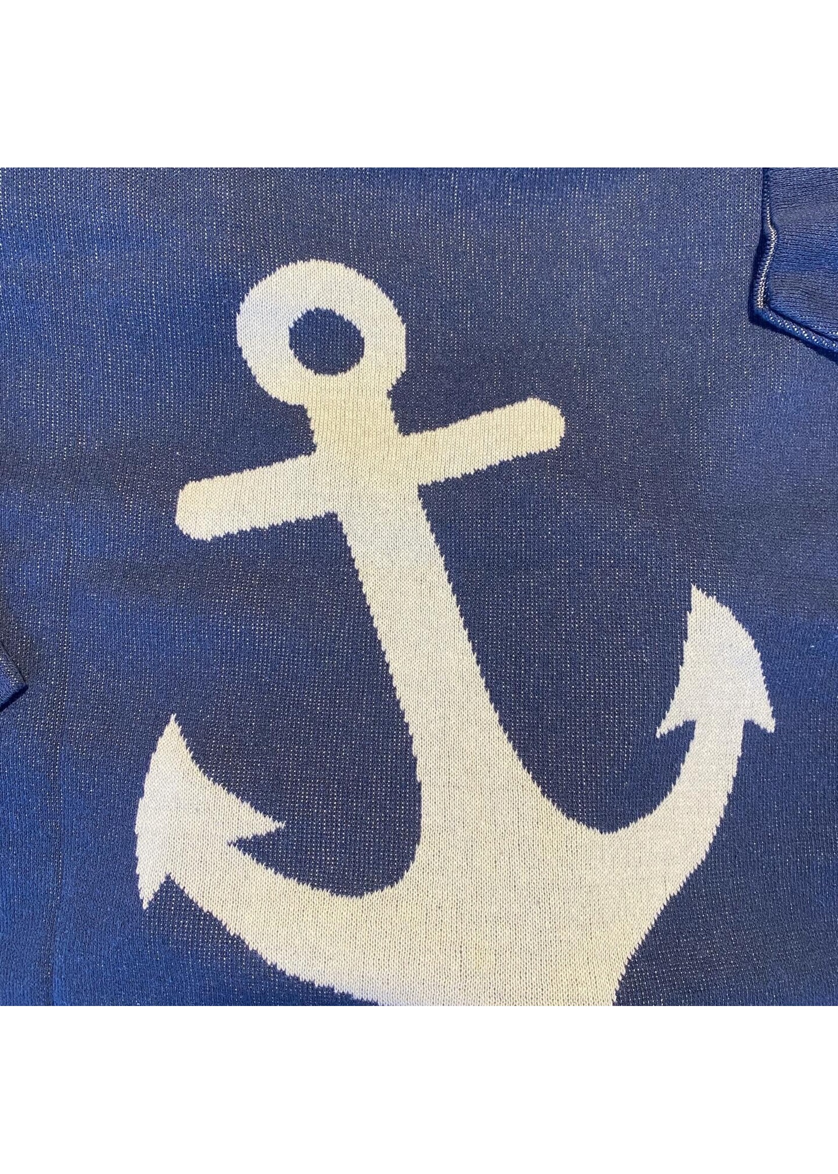 NORTHPORT SWEATER WITH ANCHOR ON BACK