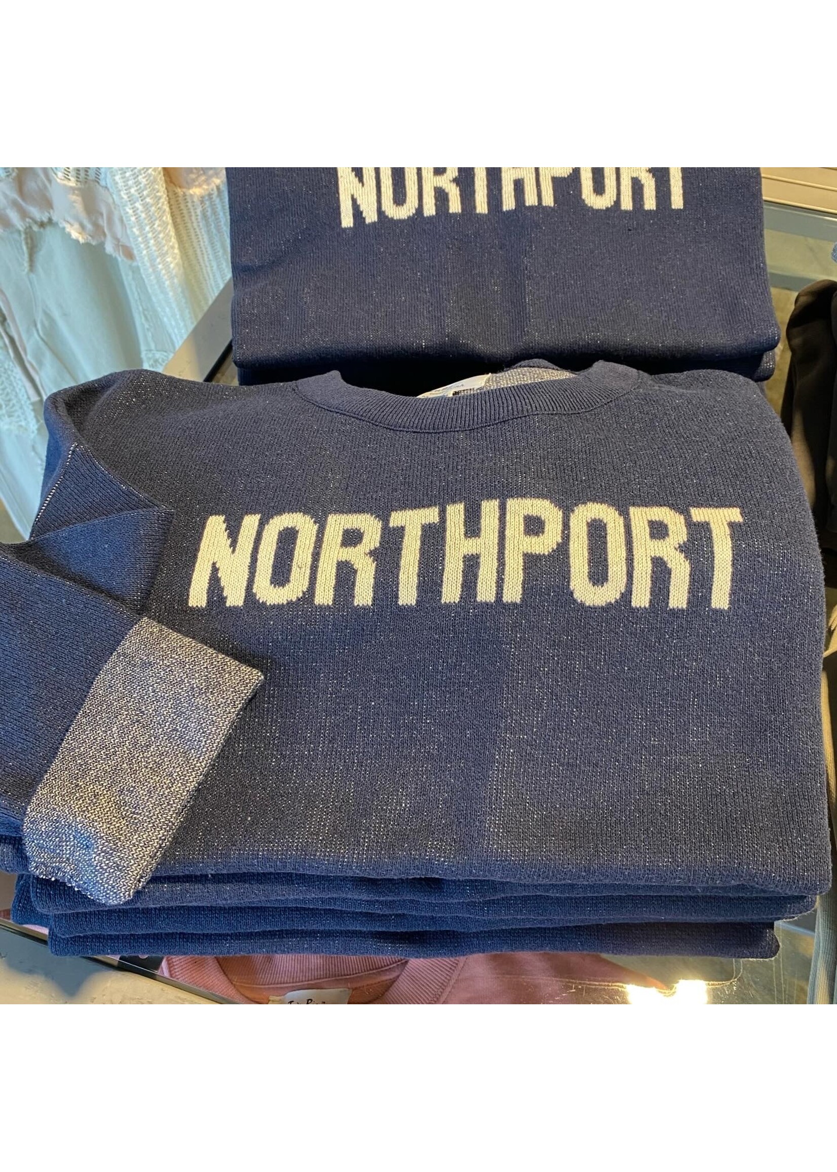 NORTHPORT SWEATER WITH ANCHOR ON BACK