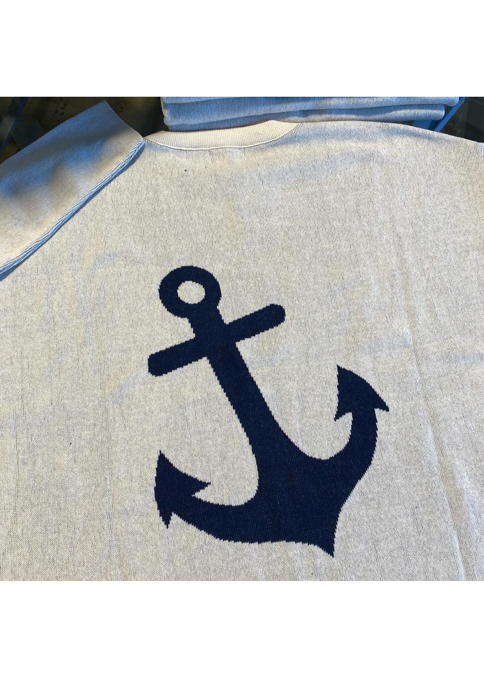 NORTHPORT SWEATER WITH ANCHOR ON BACK
