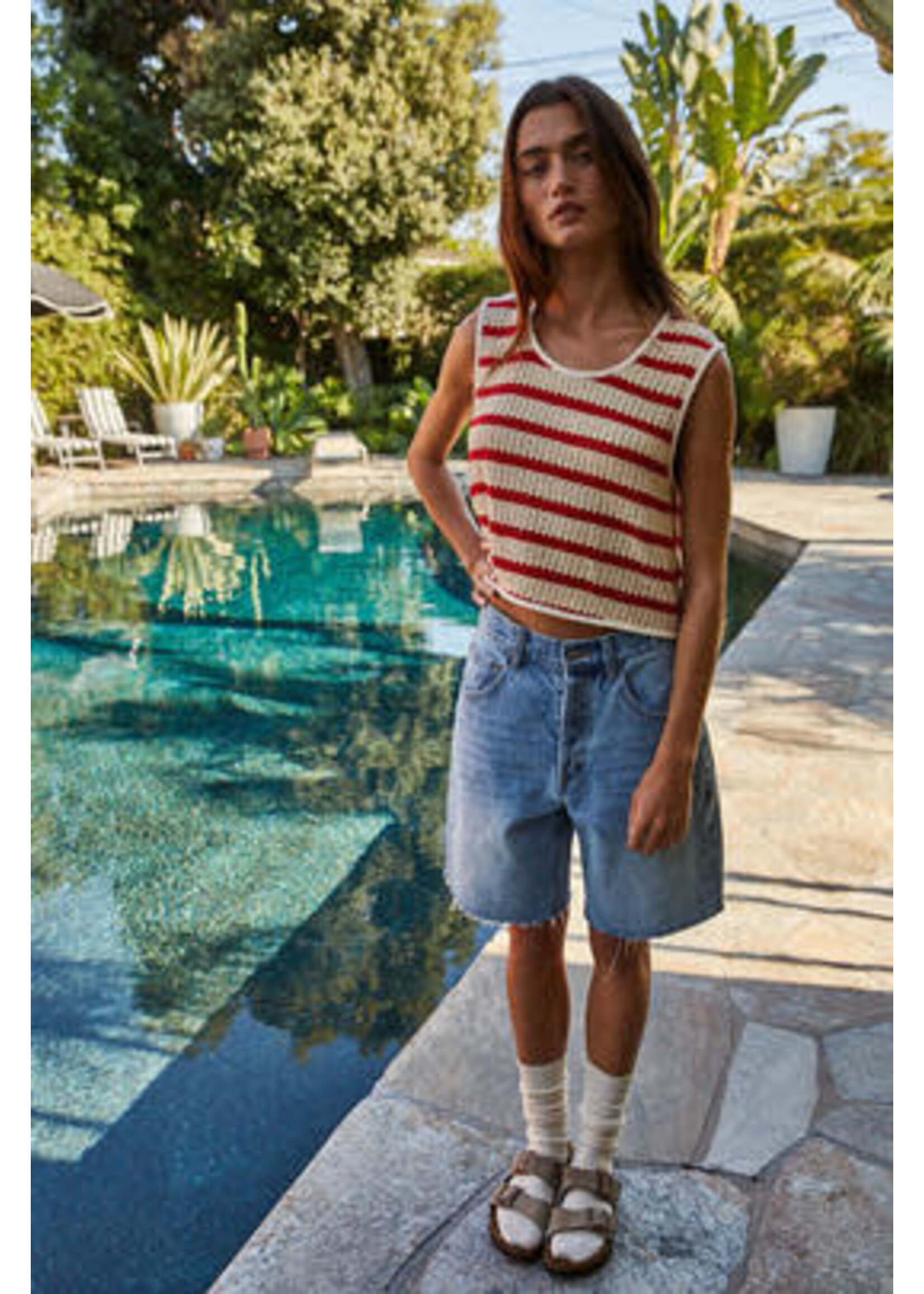 STRIPED KNIT TOP