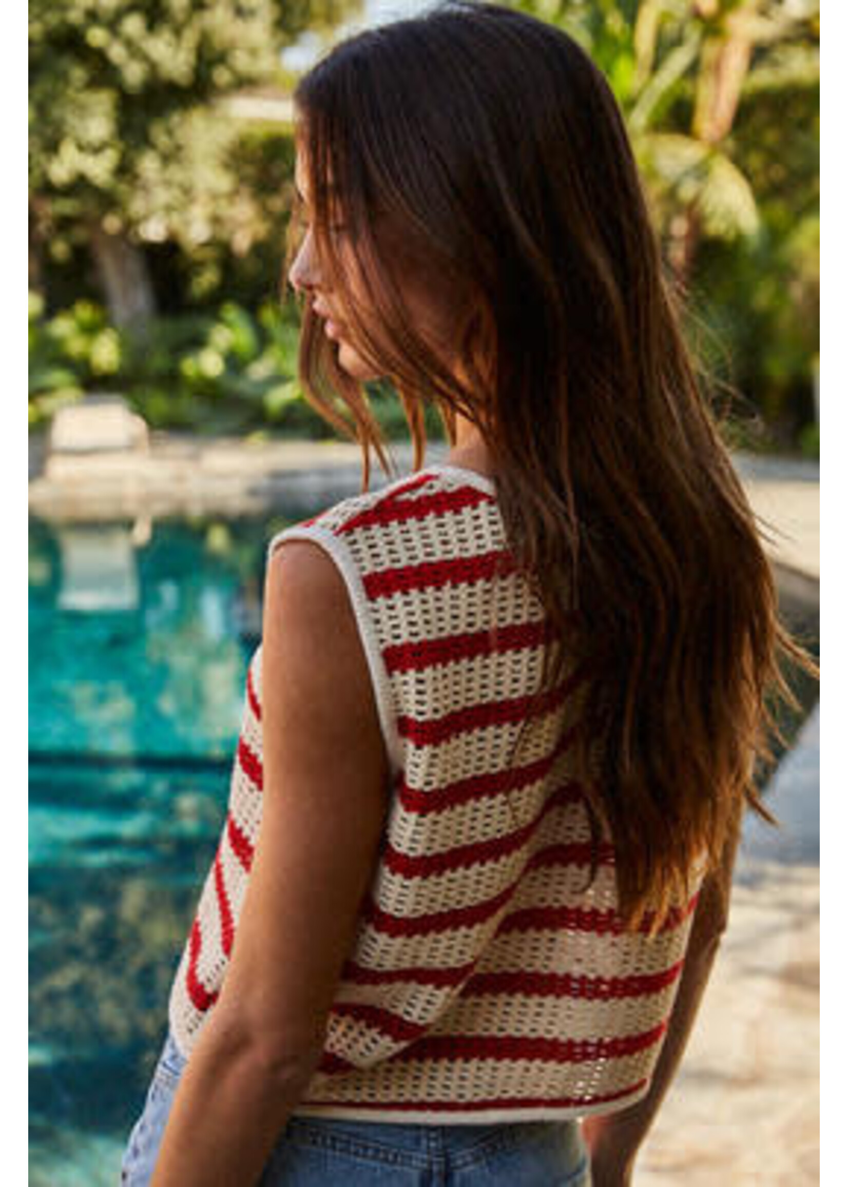 STRIPED KNIT TOP