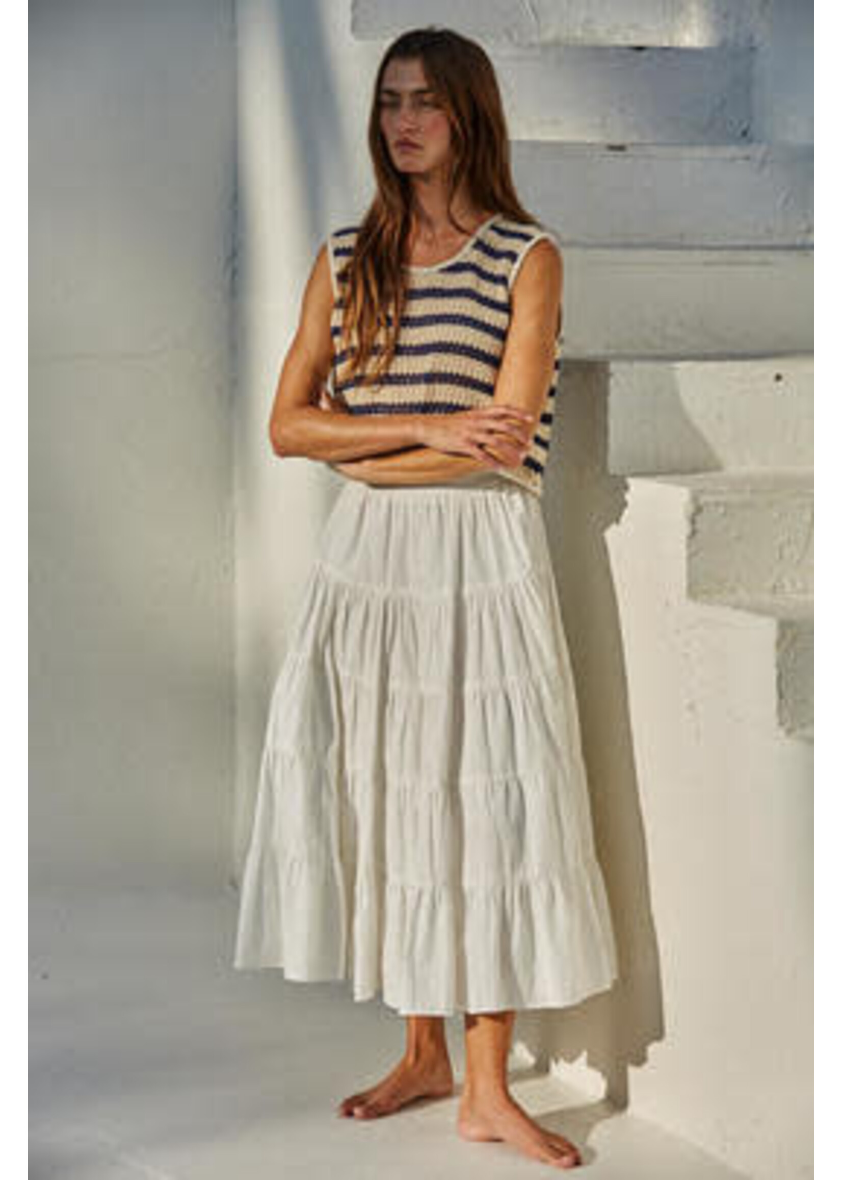 STRIPED KNIT TOP