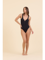 ZIP UP ONEPIECE BATHINGSUIT