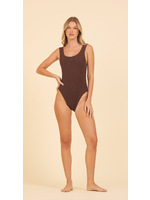 COCO GOLD   KRINKLE ONE PIECE BATHING SUIT