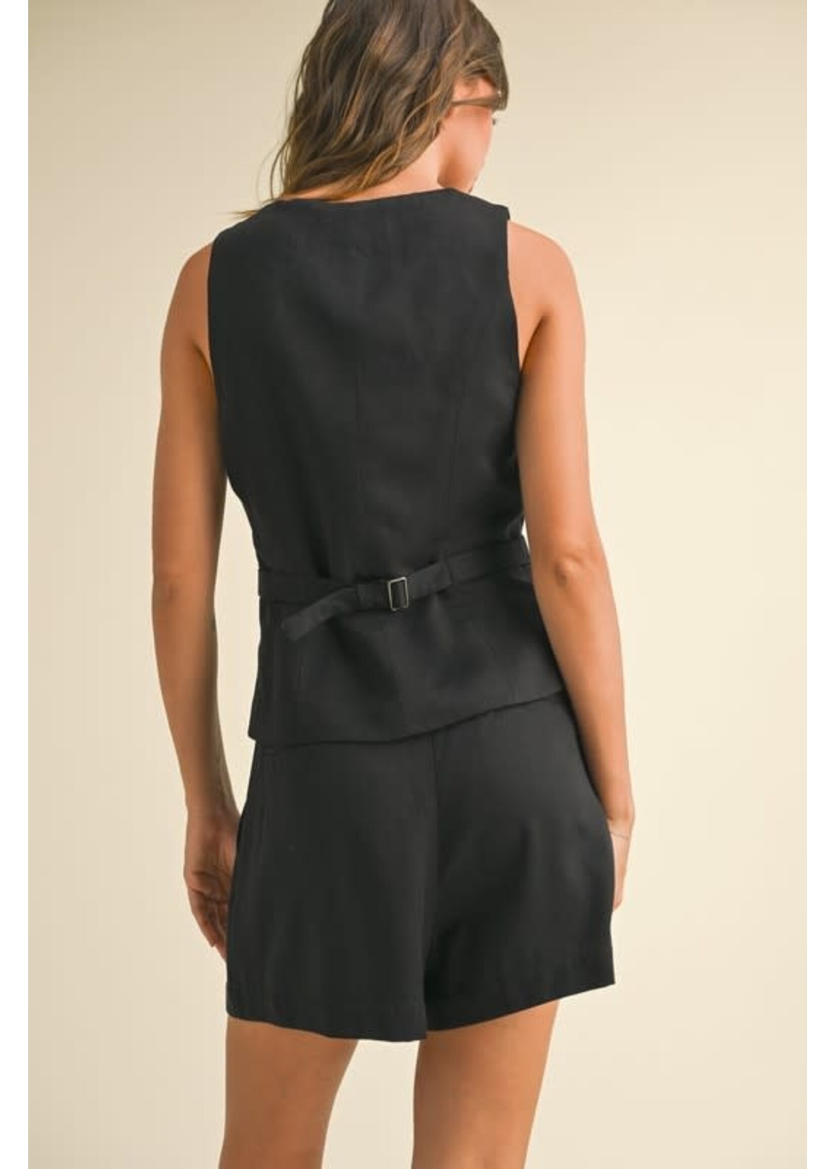 TENCEL BUTTON FRONT VEST